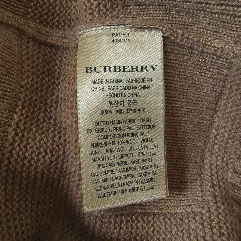 Burberry Burberry Caramel Wool Cashmere Blend Sweater-yf Size US S / EU 44-46 / 1 - 4 Thumbnail
