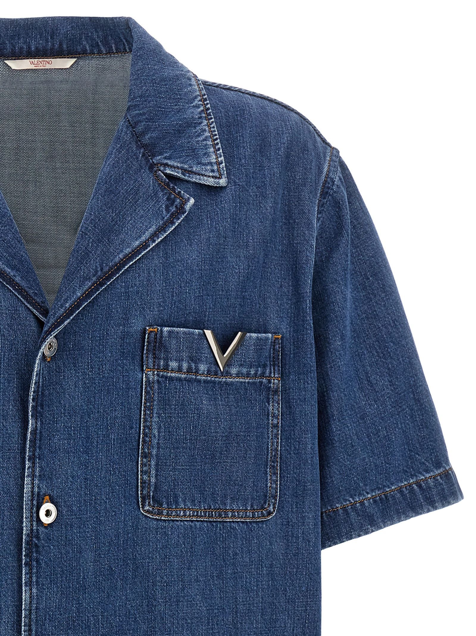 Valentino Valentino 'V Detail' Shirt Size US M / EU 48-50 / 2 - 3 Thumbnail