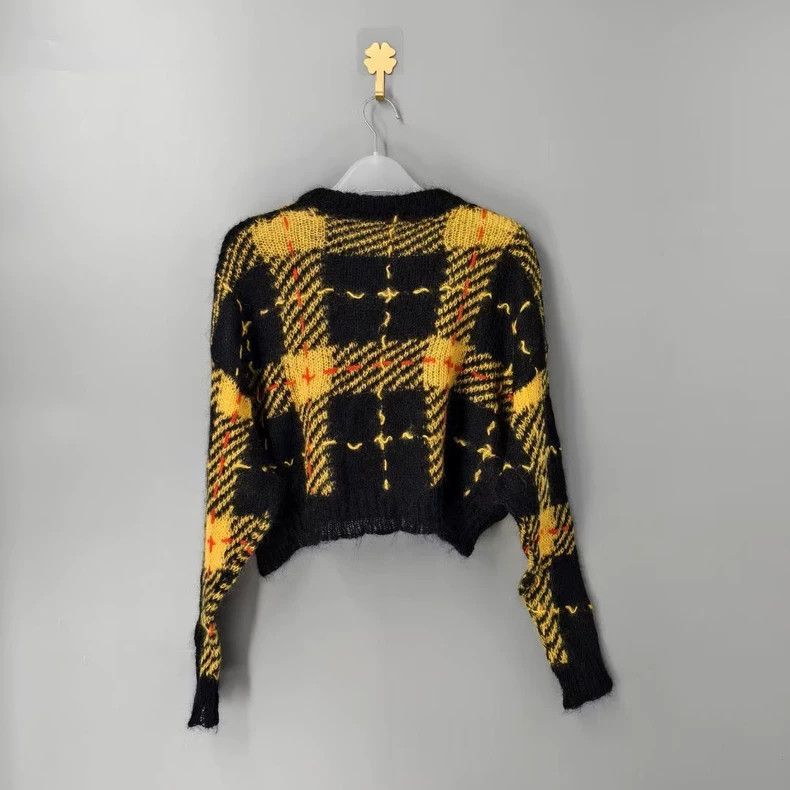 Miu Miu Miu Miu Striped Cropped Sweater-yf Size US M / EU 48-50 / 2 - 2 Thumbnail