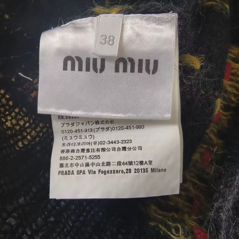 Miu Miu Miu Miu Striped Cropped Sweater-yf Size US M / EU 48-50 / 2 - 4 Thumbnail