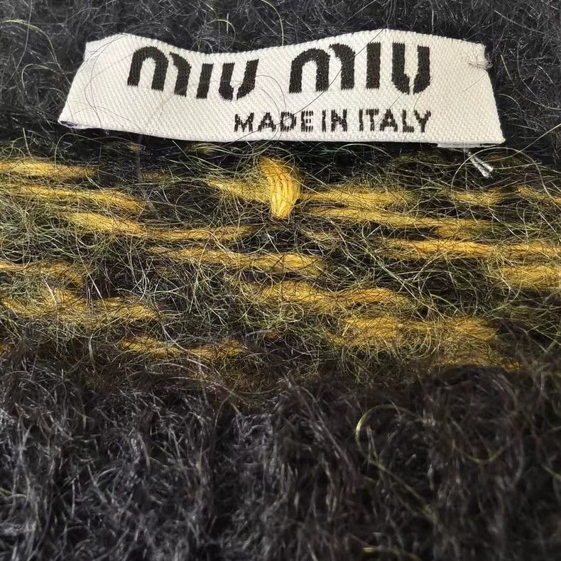 Miu Miu Miu Miu Striped Cropped Sweater-yf Size US M / EU 48-50 / 2 - 3 Thumbnail