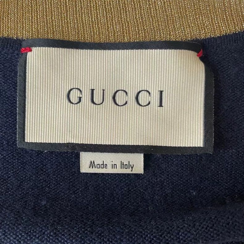 Gucci Gucci Black Gold Trim Knitted Cardigan-yf Size US M / EU 48-50 / 2 - 3 Thumbnail