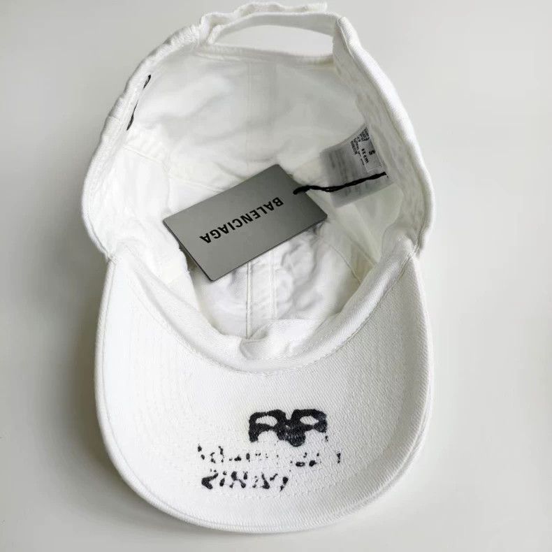 Balenciaga Balenciaga Hand Drawn BB Icon Baseball Cap-yf Size ONE SIZE - 4 Thumbnail