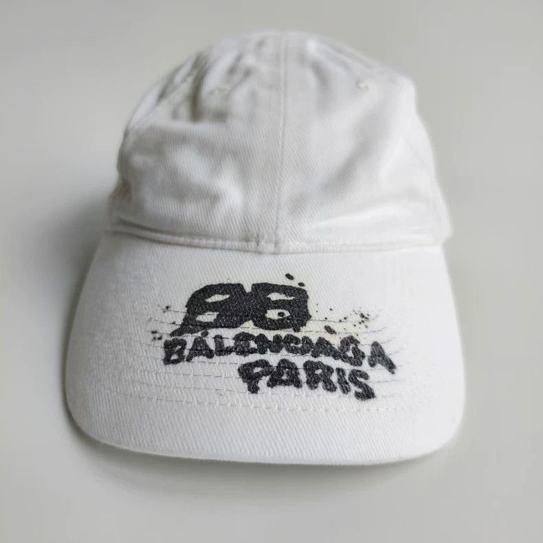 Balenciaga Balenciaga Hand Drawn BB Icon Baseball Cap-yf Size ONE SIZE - 2 Thumbnail