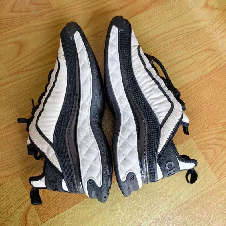 Chanel Chanel Air Cushion Sneakers Black and White-yf Size US 8.5 / EU 41-42 - 3 Thumbnail