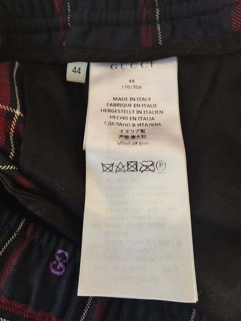 Gucci Gucci Plaid Logo Pants Size 44-yf Size US 44 / EU 60 - 4 Thumbnail