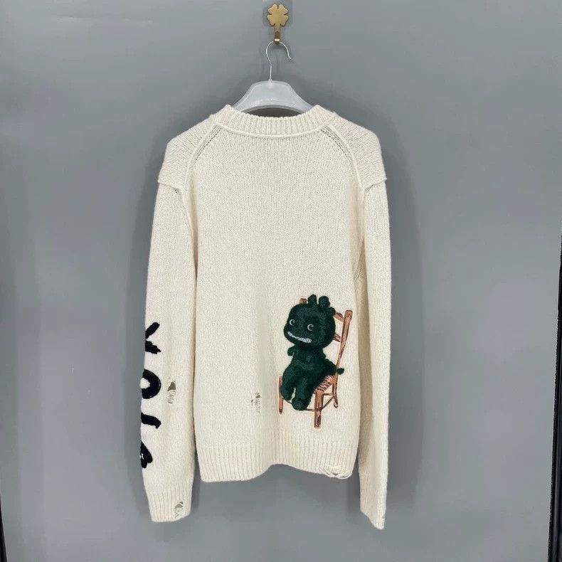 Dior DIOR Cartoon Pattern Logo Knit Sweater-yf Size US S / EU 44-46 / 1 - 2 Thumbnail