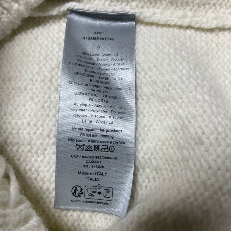 Dior DIOR Cartoon Pattern Logo Knit Sweater-yf Size US S / EU 44-46 / 1 - 4 Thumbnail