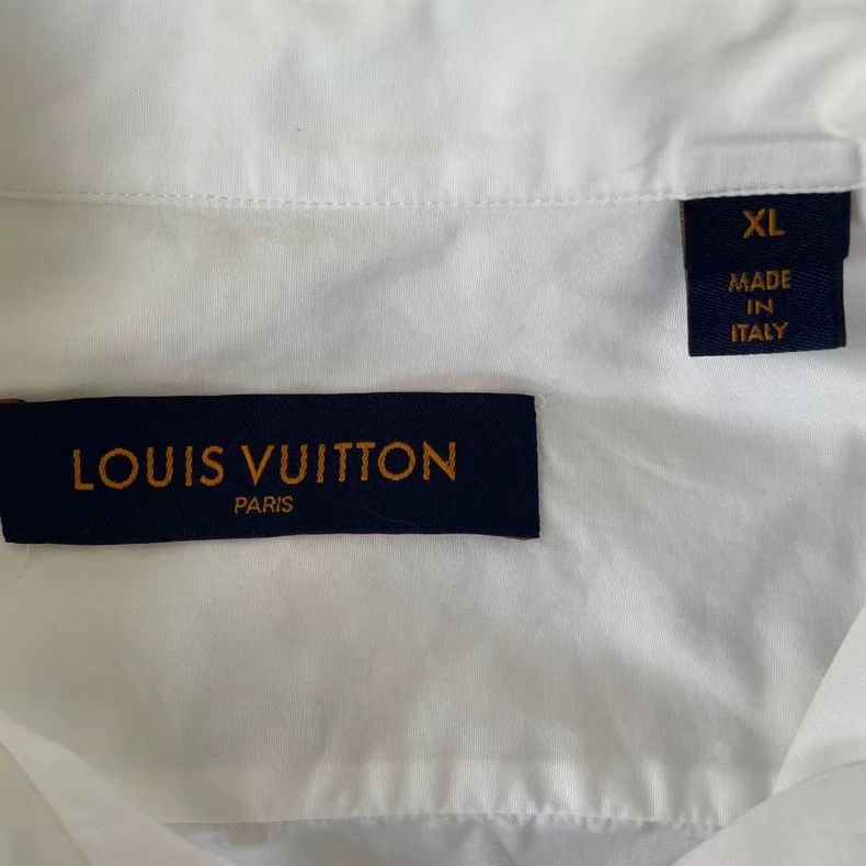 Louis Vuitton Louis Vuitton White Long Sleeve Shirt-yf Size US XL / EU 56 / 4 - 3 Thumbnail
