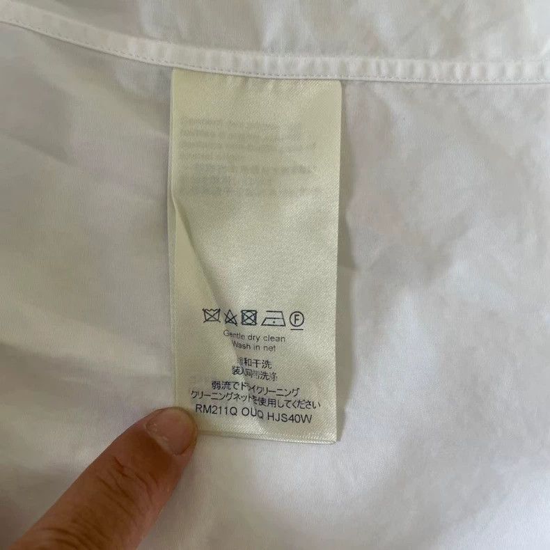 Louis Vuitton Louis Vuitton White Long Sleeve Shirt-yf Size US XL / EU 56 / 4 - 4 Thumbnail