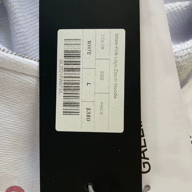 John Galliano Galliano Landor White Zip Hoodie With Logo-yf Size US L / EU 52-54 / 3 - 6 Thumbnail