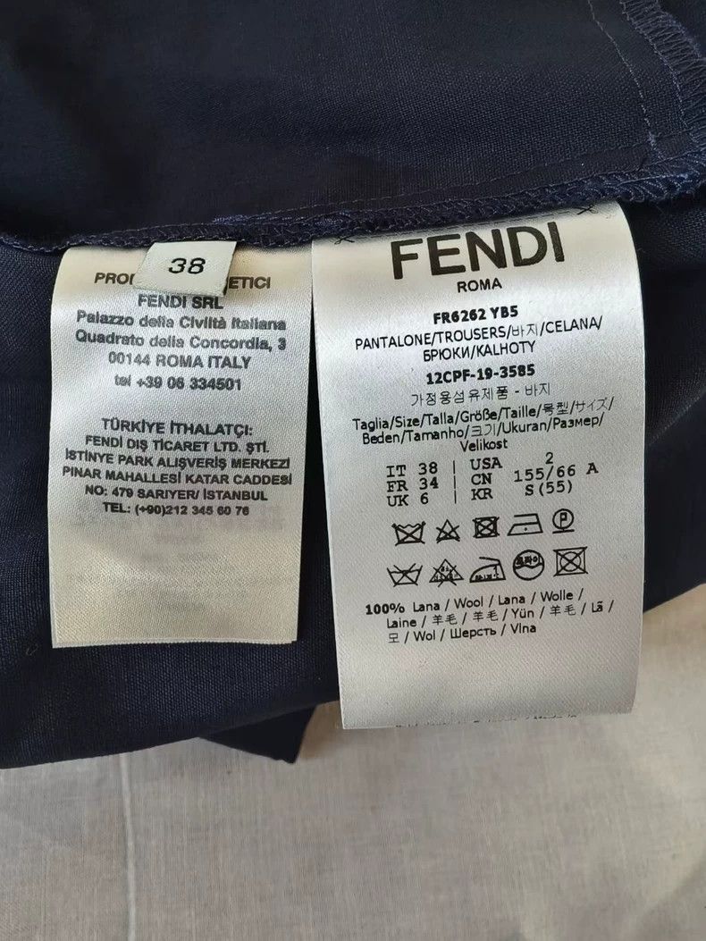 Fendi Fendi Waist Elastic Trousers for Women-yf Size US 38 / EU 54 - 4 Thumbnail