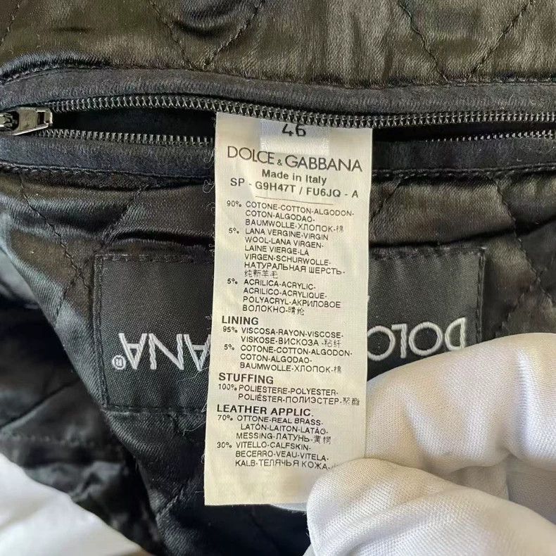 Dolce & Gabbana Dolce&Gabbana Black Zip Front Logo Jacket-yf Size US M / EU 48-50 / 2 - 4 Thumbnail