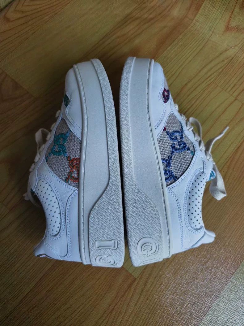 Gucci GUCCI GG Multicolor Embroidered Low-top Sneakers-yf Size US 5 / EU 37 - 3 Thumbnail