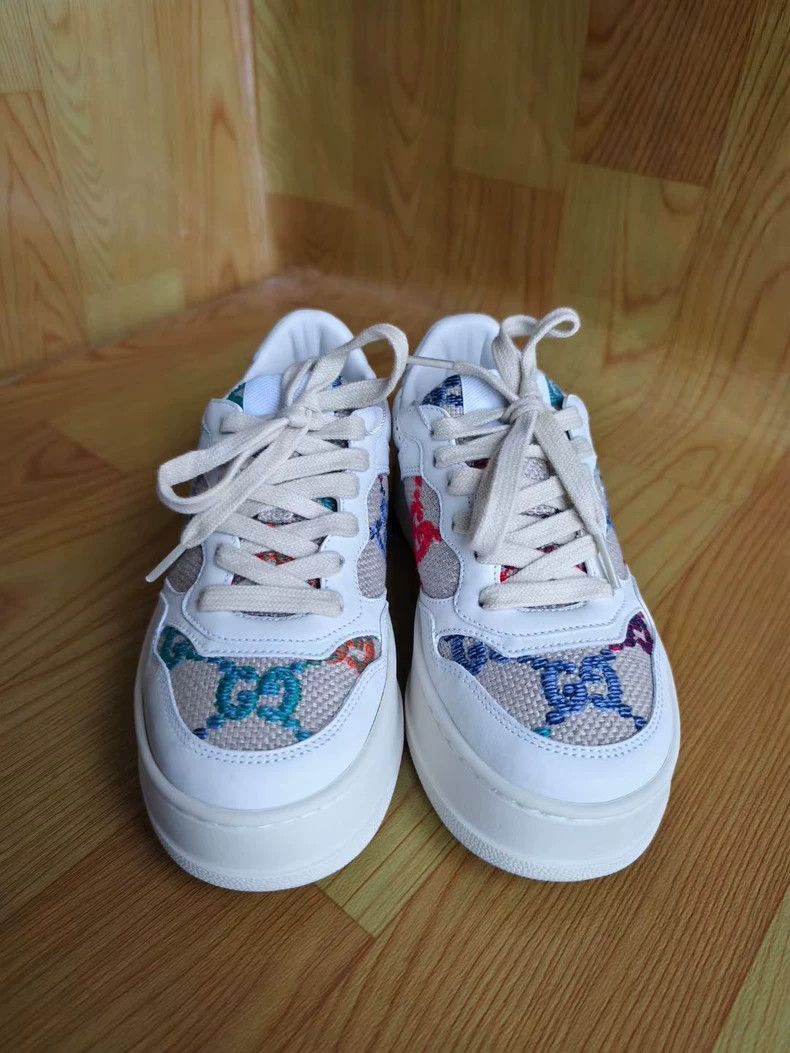 Gucci GUCCI GG Multicolor Embroidered Low-top Sneakers-yf Size US 5 / EU 37 - 4 Thumbnail