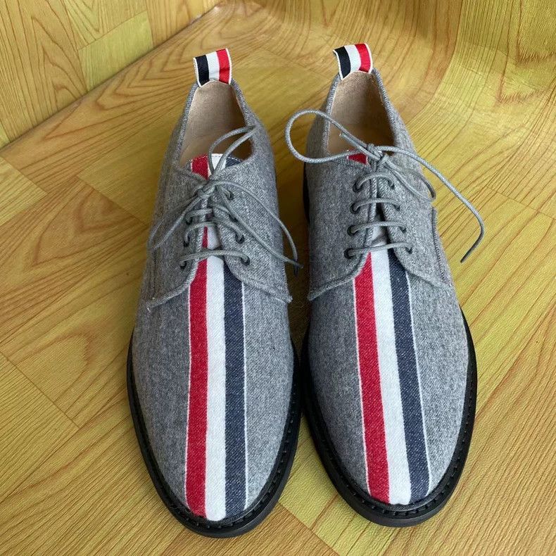Thom Browne Thom Browne Gray Wool Derby Casual Shoes-yf Size US 8 / EU 41 - 2 Thumbnail
