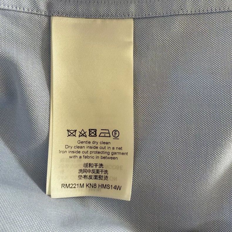 Louis Vuitton Louis Vuitton Long Sleeve Logo Shirt Blue-yf Size US L / EU 52-54 / 3 - 5 Thumbnail