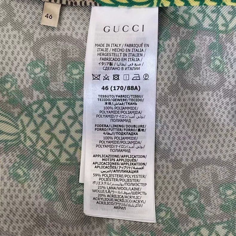 Gucci Gucci Pineapple Logo Zipper Jacket New-yf Size US M / EU 48-50 / 2 - 7 Thumbnail