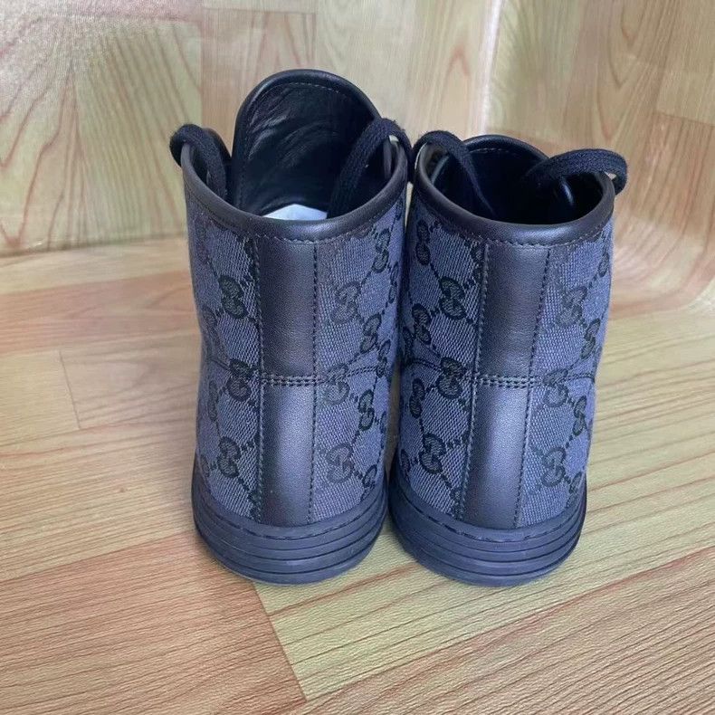 Gucci Gucci Black Logo Print High-Top Sneakers-yf Size US 8 / EU 41 - 6 Thumbnail