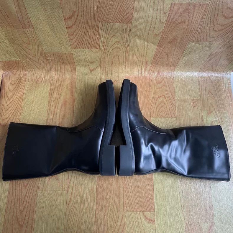 Prada PRADA Black Fashion Short Boots 4.5cm-yf Size US 8 / EU 41 - 3 Thumbnail