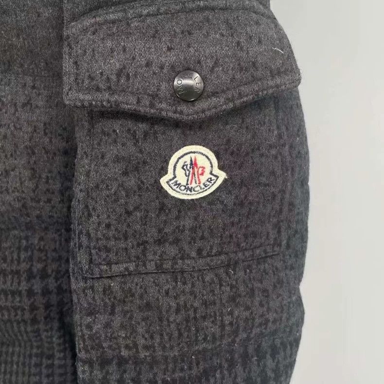 Moncler Moncler Check Wool Down Jacket-yf Size US M / EU 48-50 / 2 - 3 Thumbnail