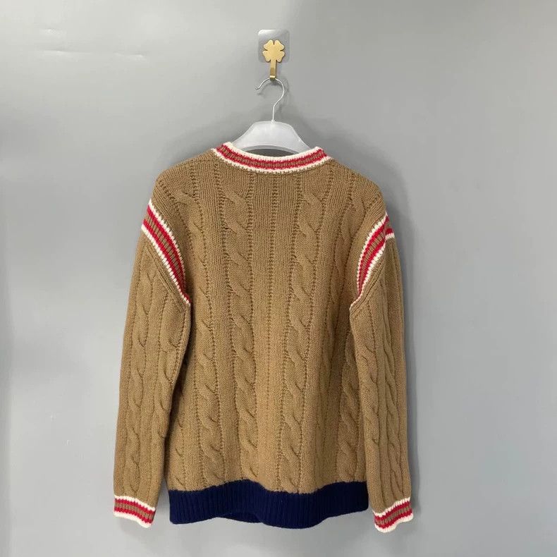 Gucci Gucci Knit Wool Cardigan with Stripes-yf Size US L / EU 52-54 / 3 - 2 Thumbnail