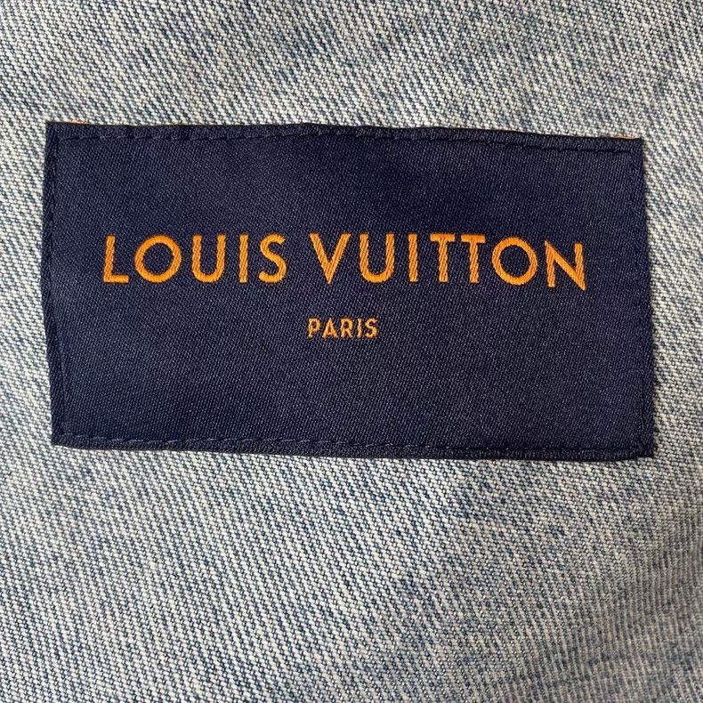 Louis Vuitton Louis Vuitton Blue Embroidered Denim Jacket-yf Size US XXL / EU 58 / 5 - 3 Thumbnail