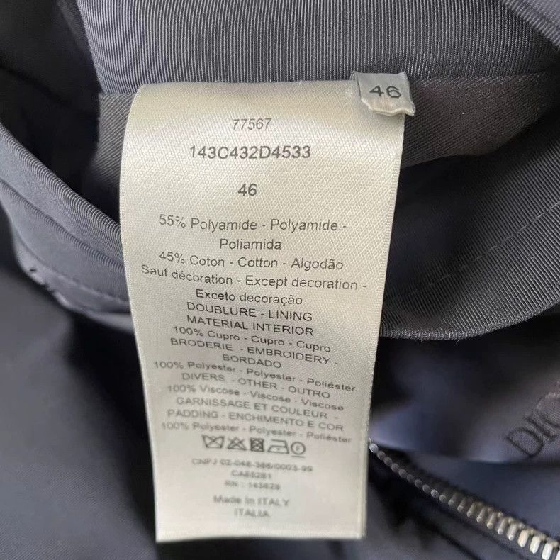 Dior Dior Navy Blue MA1 Flight Jacket-yf Size US M / EU 48-50 / 2 - 4 Thumbnail