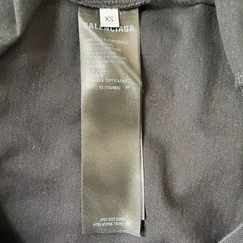 Balenciaga Balenciaga Black Logo Short Sleeve T-Shirt-yf Size US XS / EU 42 / 0 - 4 Thumbnail