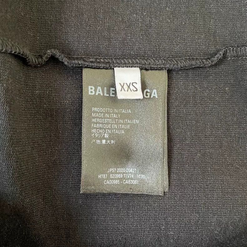 Balenciaga Balenciaga Crew Black Short Sleeve Shirt-yf Size US XXS / EU 40 - 4 Thumbnail