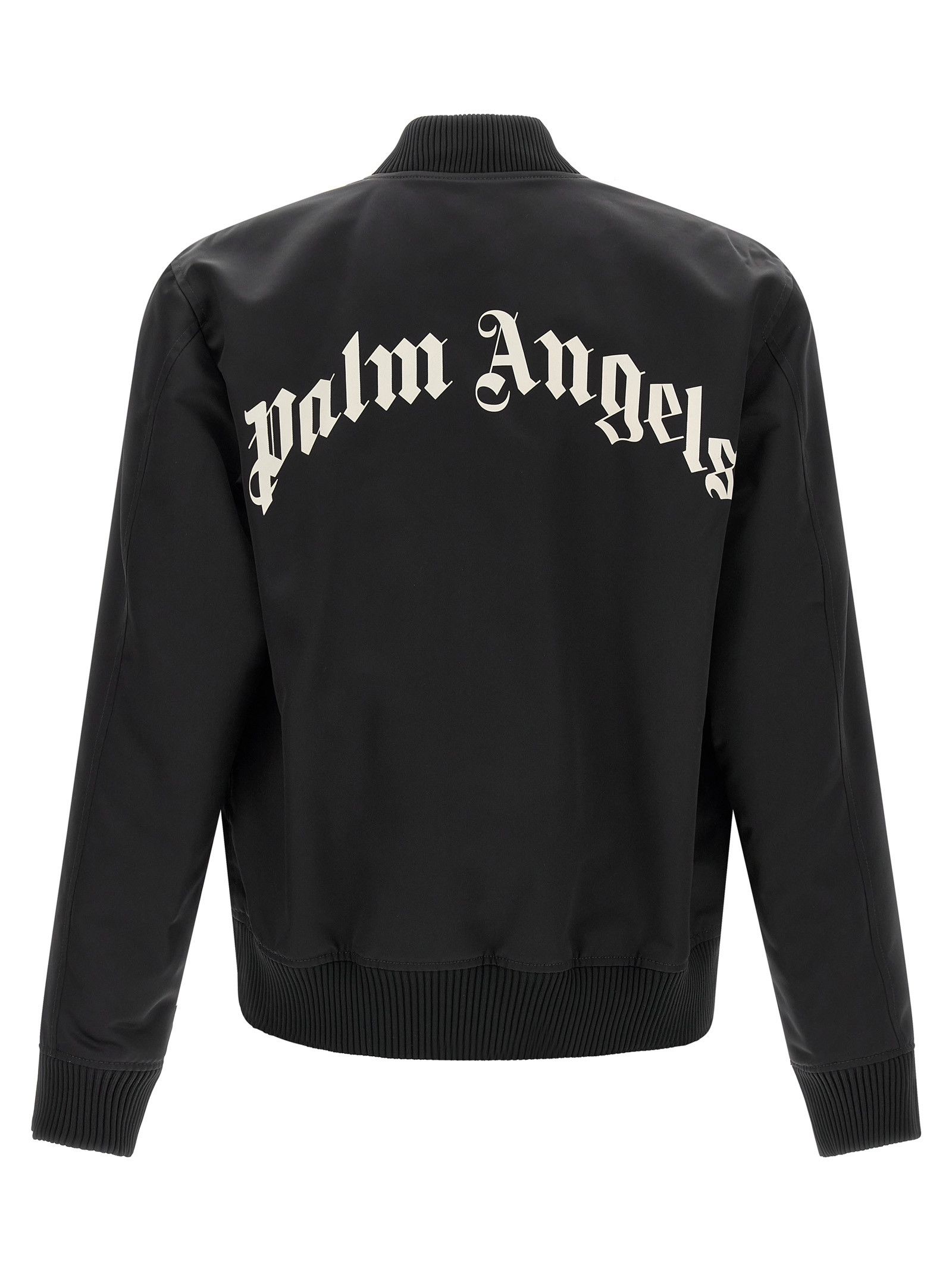 Palm Angels 'Curved Logo' Bomber Jacket Size US M / EU 48-50 / 2 - 2 Thumbnail