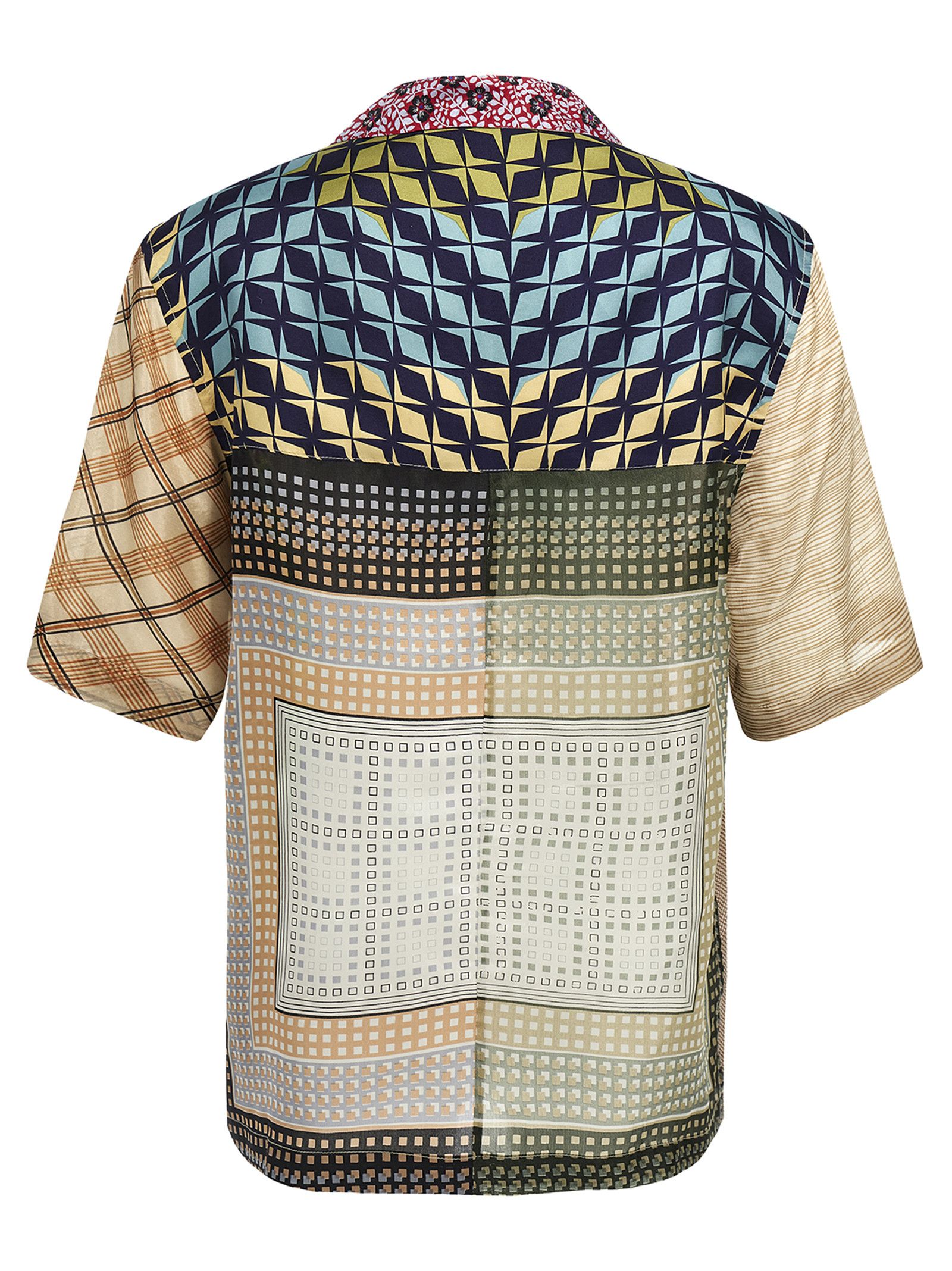 Marine Serre 'Regenerated Silk Scarves Bowling' Shirt Size XXL / US 16-18 / IT 52-54 - 2 Thumbnail