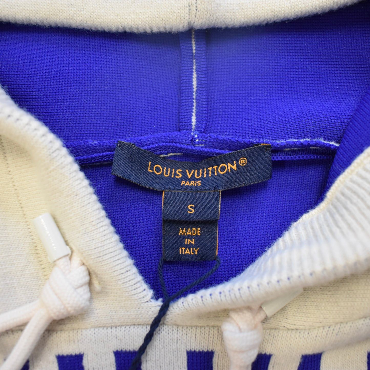 Louis Vuitton Louis Vuitton Signature Chunky Stripes Hoodie Blue White Size S / US 4 / IT 40 - 3 Thumbnail
