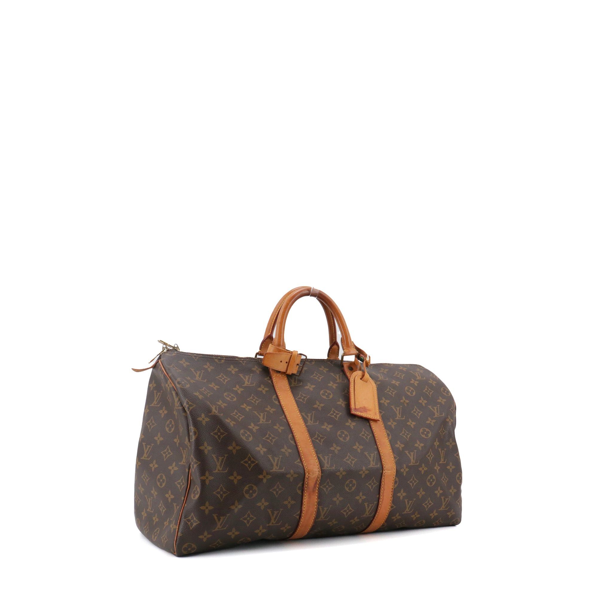 Louis Vuitton LOUIS VUITTON - Louis Vuitton Keepall 50 travel bag in monogram canvas Size ONE SIZE - 2 Thumbnail