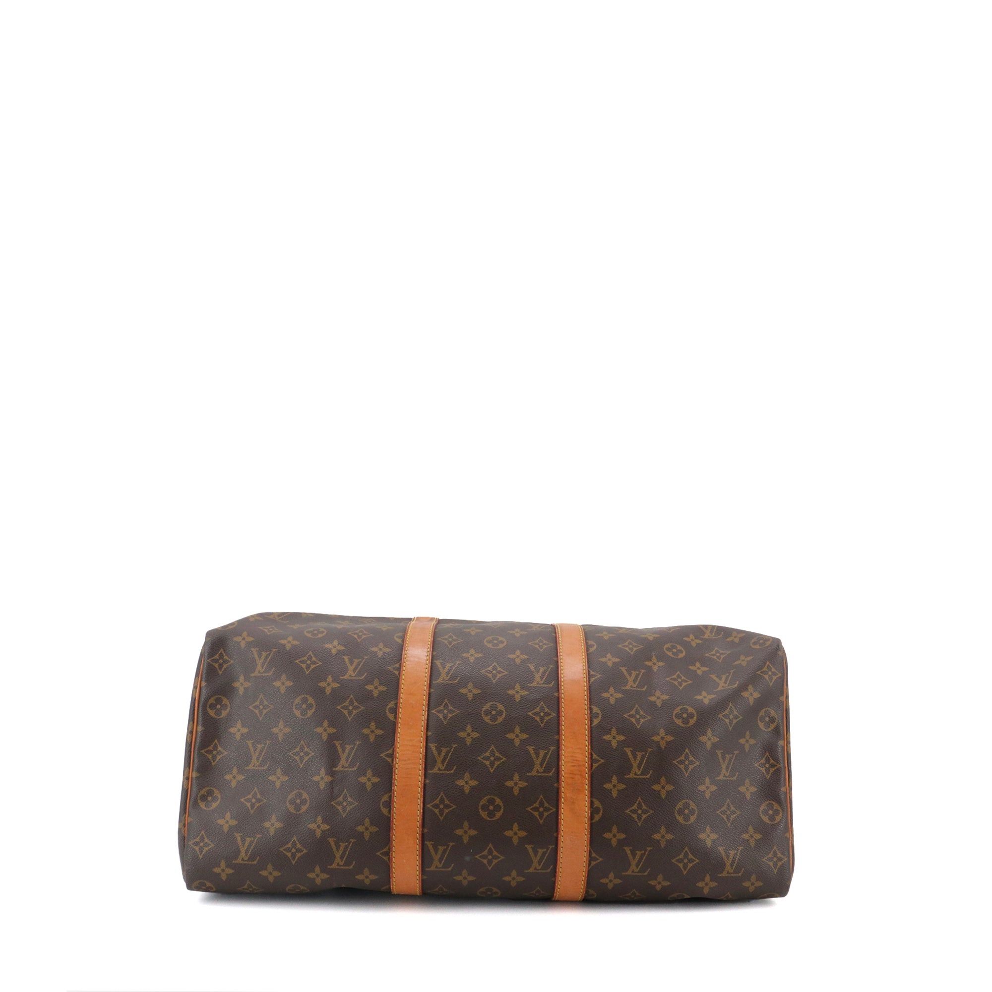 Louis Vuitton LOUIS VUITTON - Louis Vuitton Keepall 50 travel bag in monogram canvas Size ONE SIZE - 4 Thumbnail
