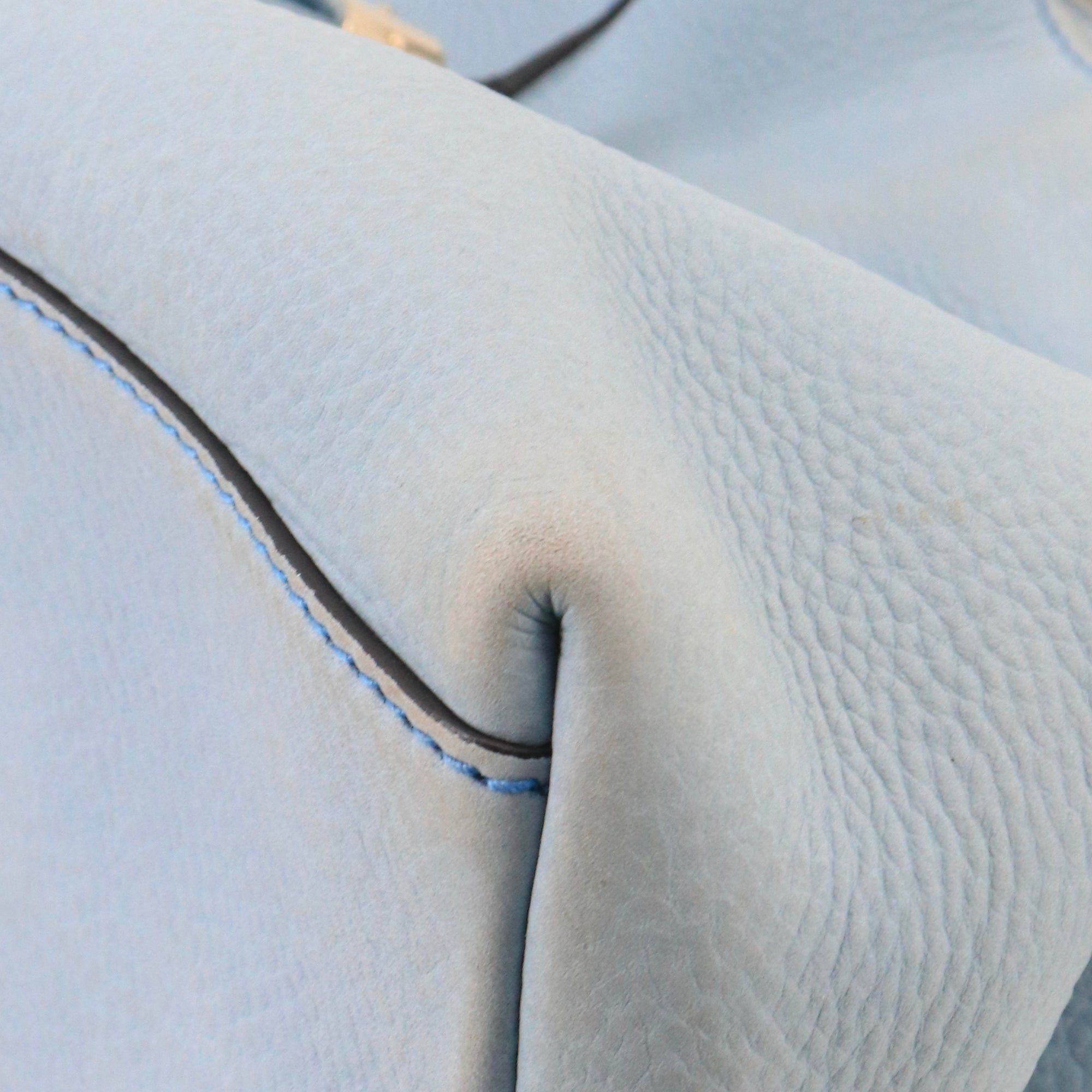 Gucci GUCCI - Gucci Soho tote bag in light blue grained leather Size ONE SIZE - 5 Thumbnail