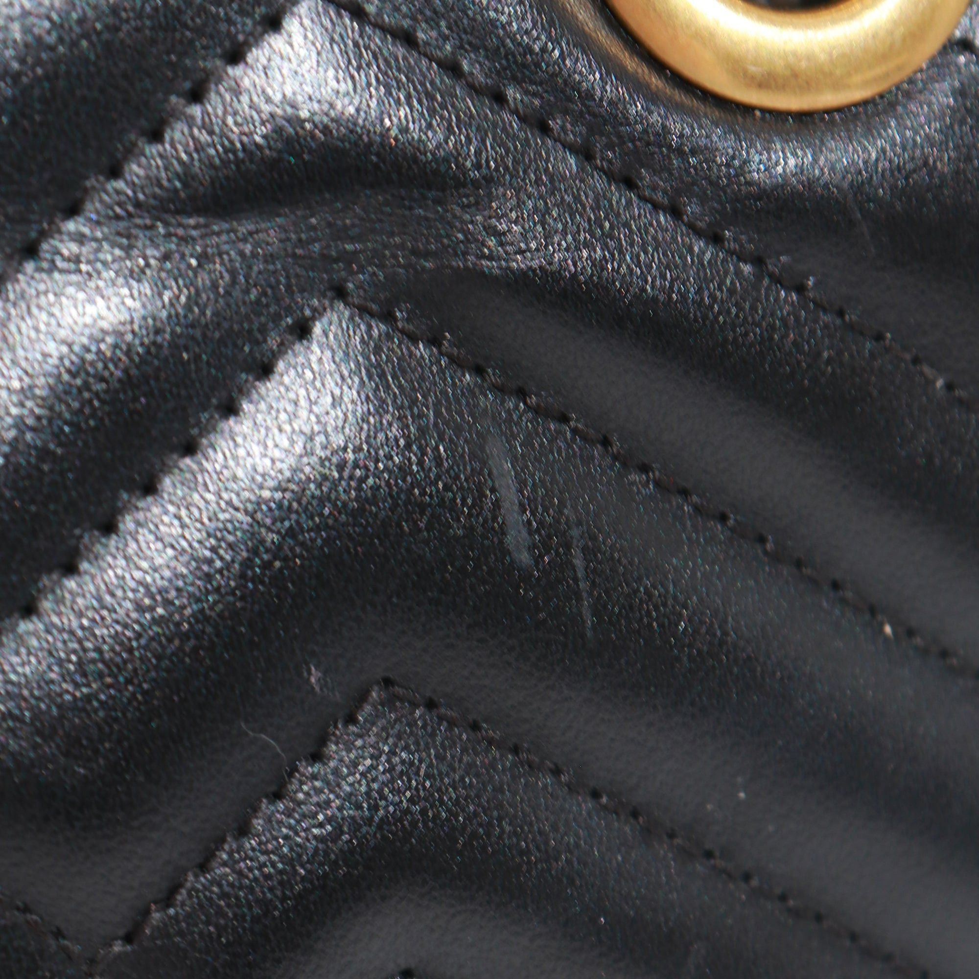 Gucci GUCCI - GG Marmont Small Size shoulder bag in black leather Size ONE SIZE - 6 Thumbnail