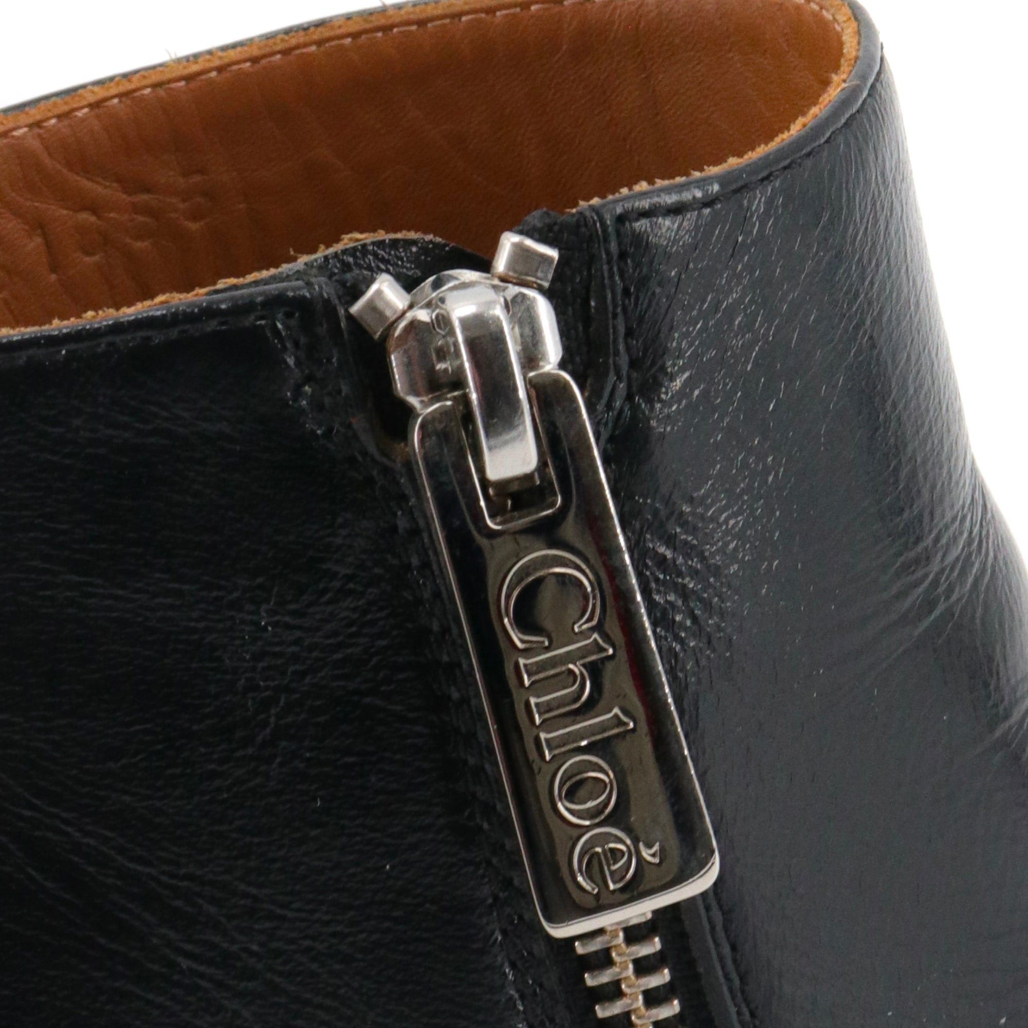 Chloe CHLOÉ - Rylee Chloé ankle boots in black leather (T37.5) Size US 6.5 / IT 36.5 - 4 Thumbnail