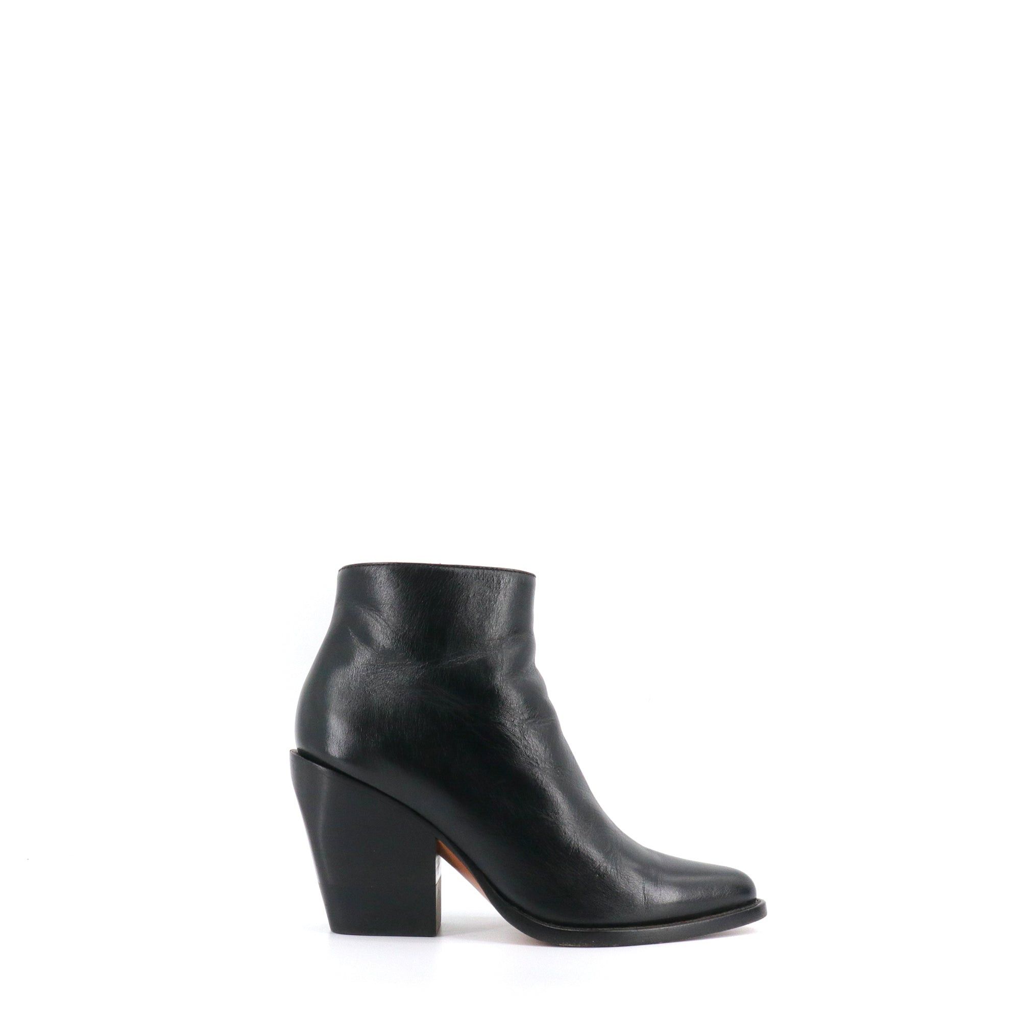 Chloe CHLOÉ - Rylee Chloé ankle boots in black leather (T37.5) Size US 6.5 / IT 36.5 - 2 Thumbnail