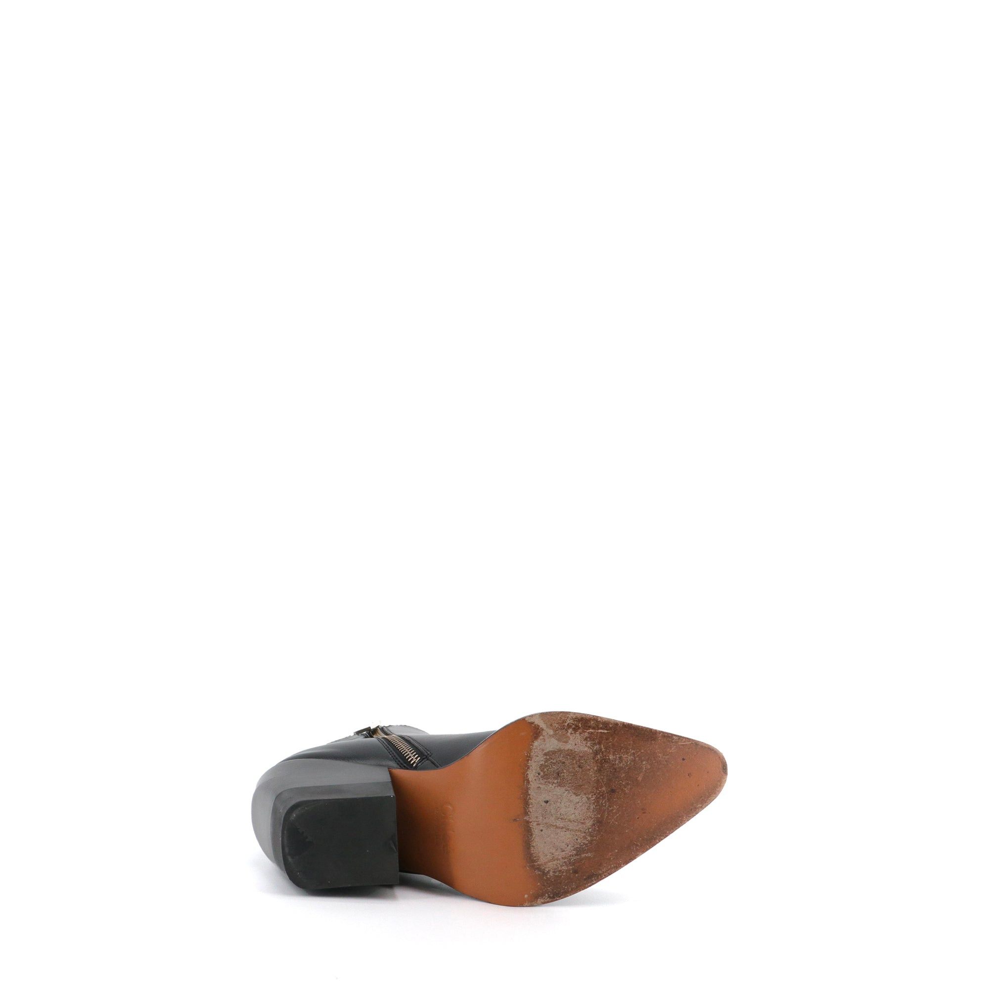 Chloe CHLOÉ - Rylee Chloé ankle boots in black leather (T37.5) Size US 6.5 / IT 36.5 - 3 Thumbnail