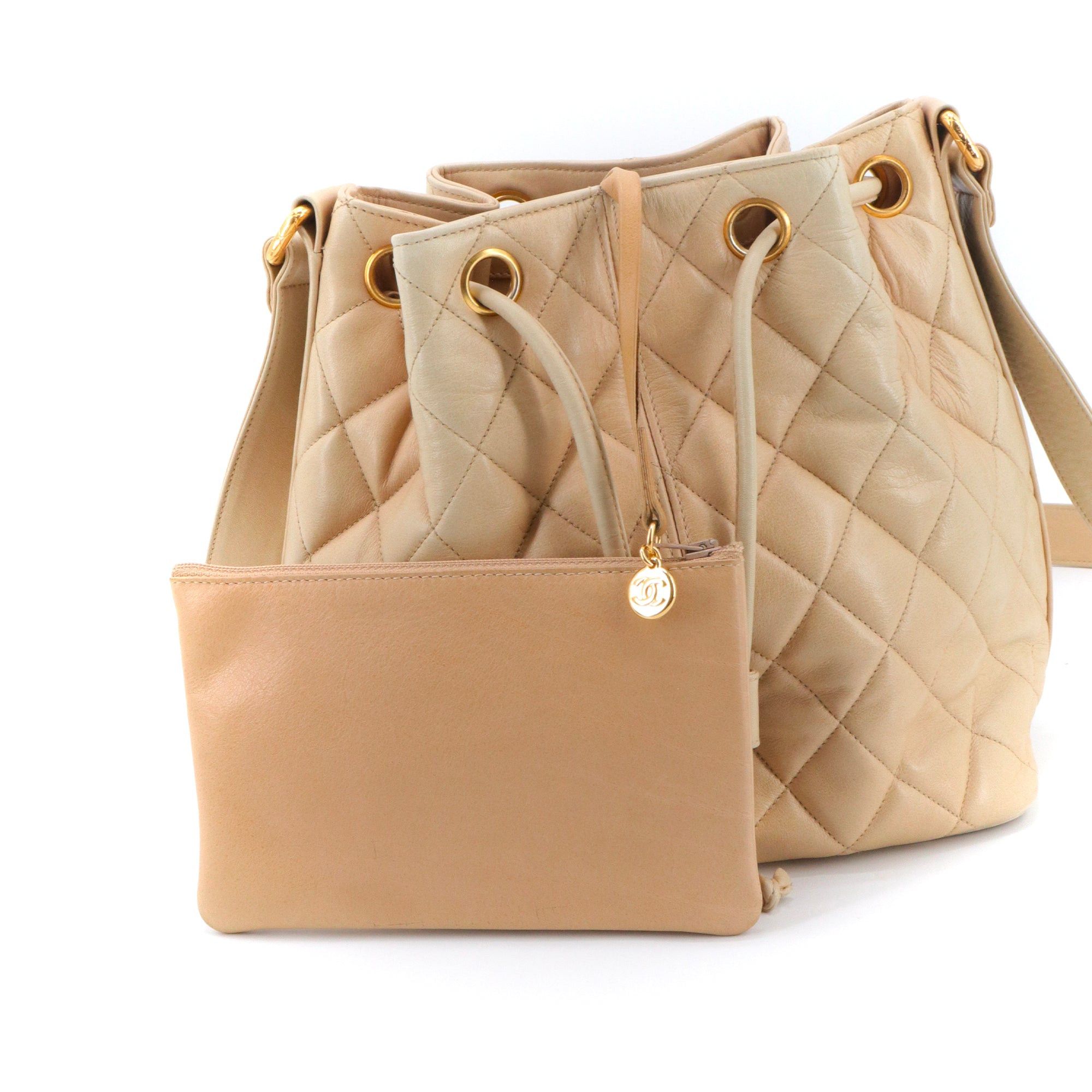 Chanel CHANEL - Vintage Chanel Cocoball shoulder bag in beige quilted leather Size ONE SIZE - 5 Thumbnail