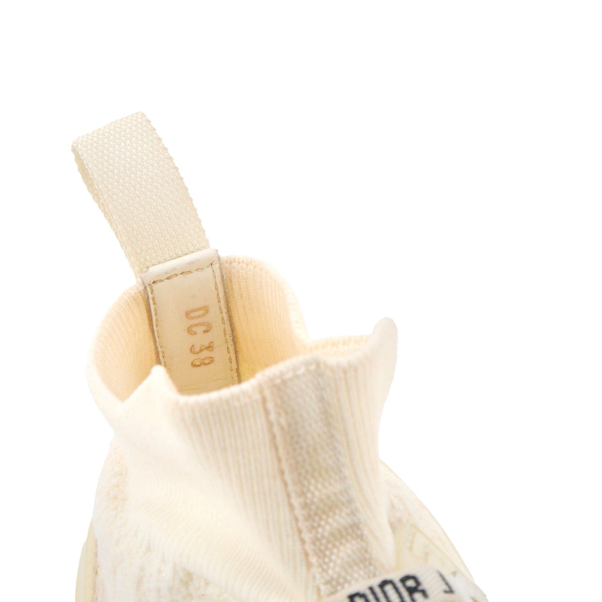 Dior DIOR - Walk'N'Dior high-top sneakers in off-white canvas (T38) Size US 7 / IT 37 - 6 Thumbnail