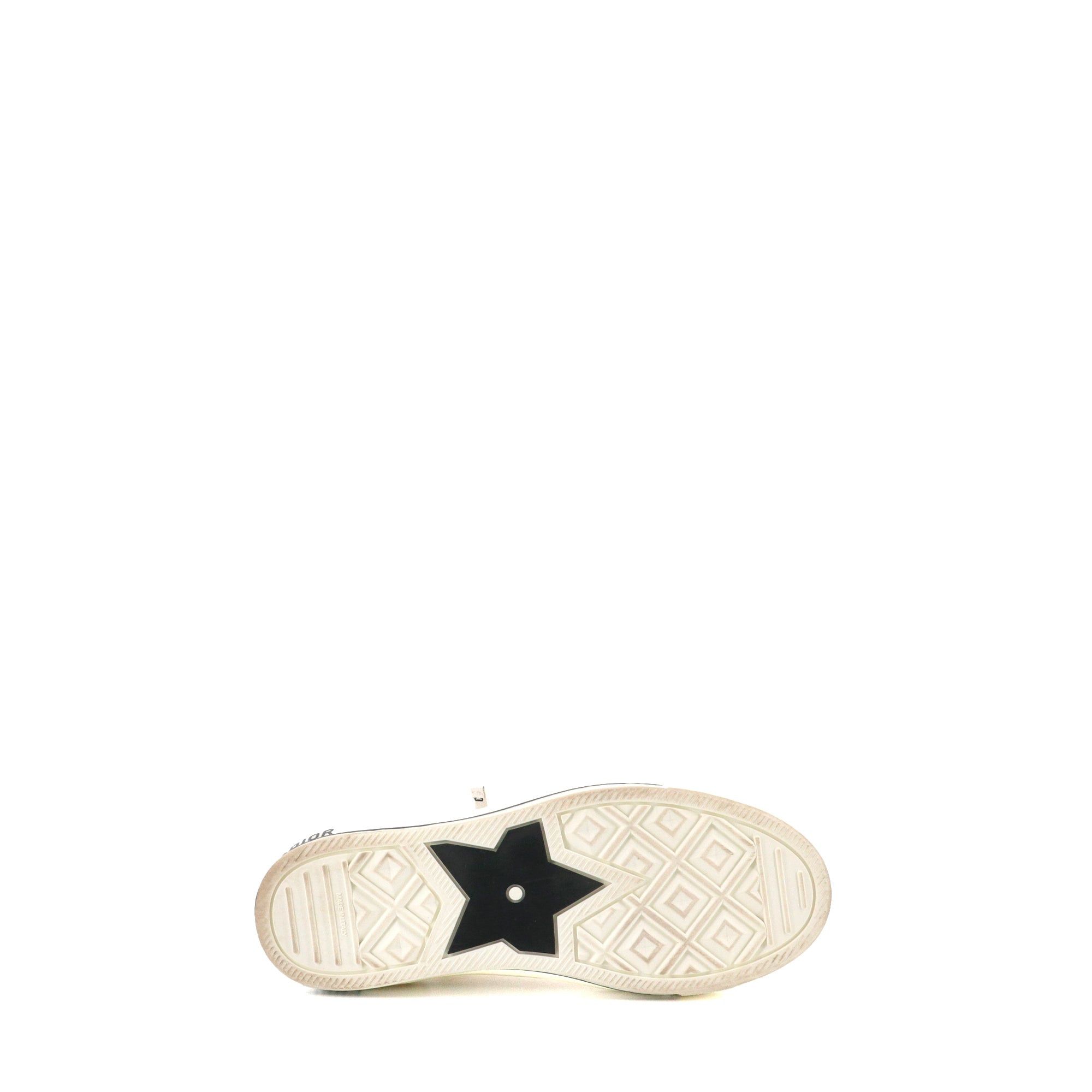 Dior DIOR - Walk'N'Dior high-top sneakers in off-white canvas (T38) Size US 7 / IT 37 - 4 Thumbnail