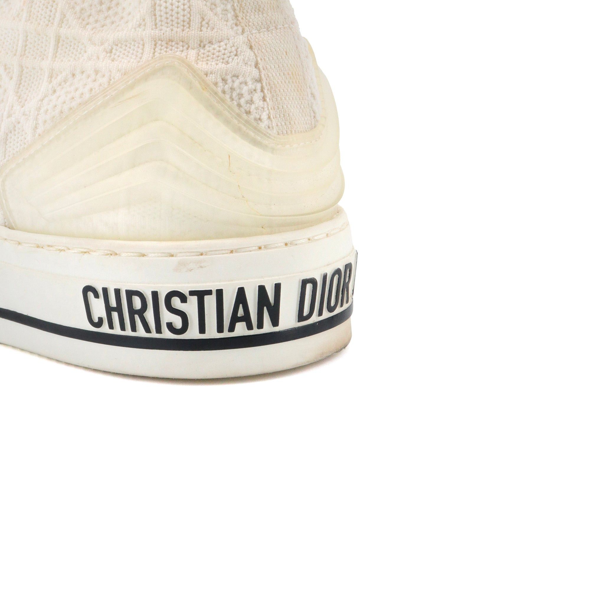 Dior DIOR - Walk'N'Dior high-top sneakers in off-white canvas (T38) Size US 7 / IT 37 - 5 Thumbnail