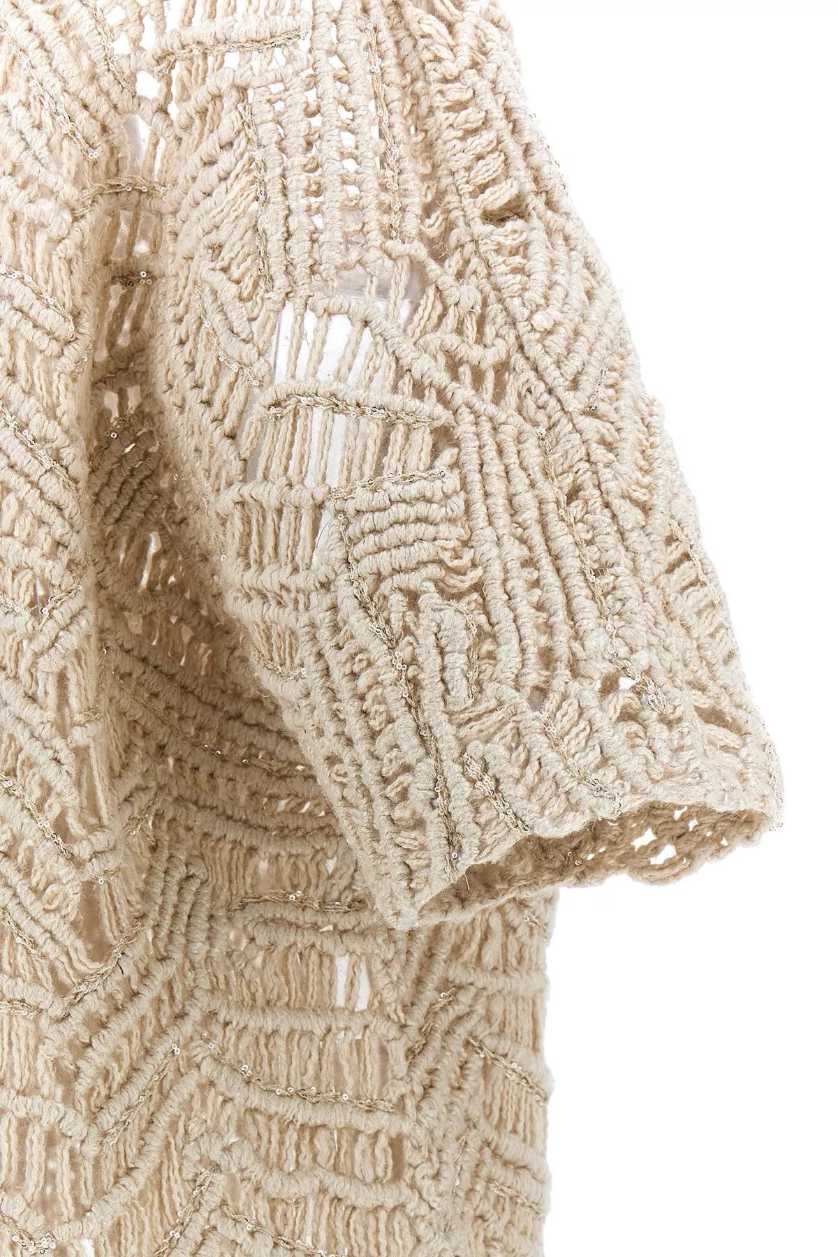 Brunello Cucinelli 'OPERA Dazzling Macramé' cardigan Size M / US 6-8 / IT 42-44 - 4 Thumbnail