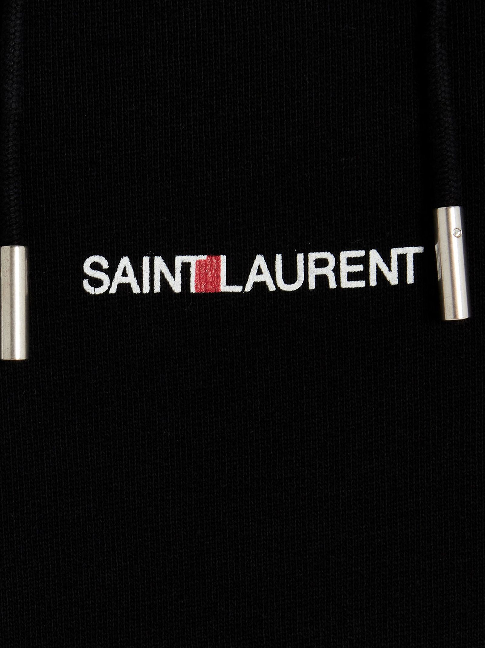 Saint Laurent Paris Logo Print Hoodie Size L / US 10 / IT 46 - 4 Thumbnail