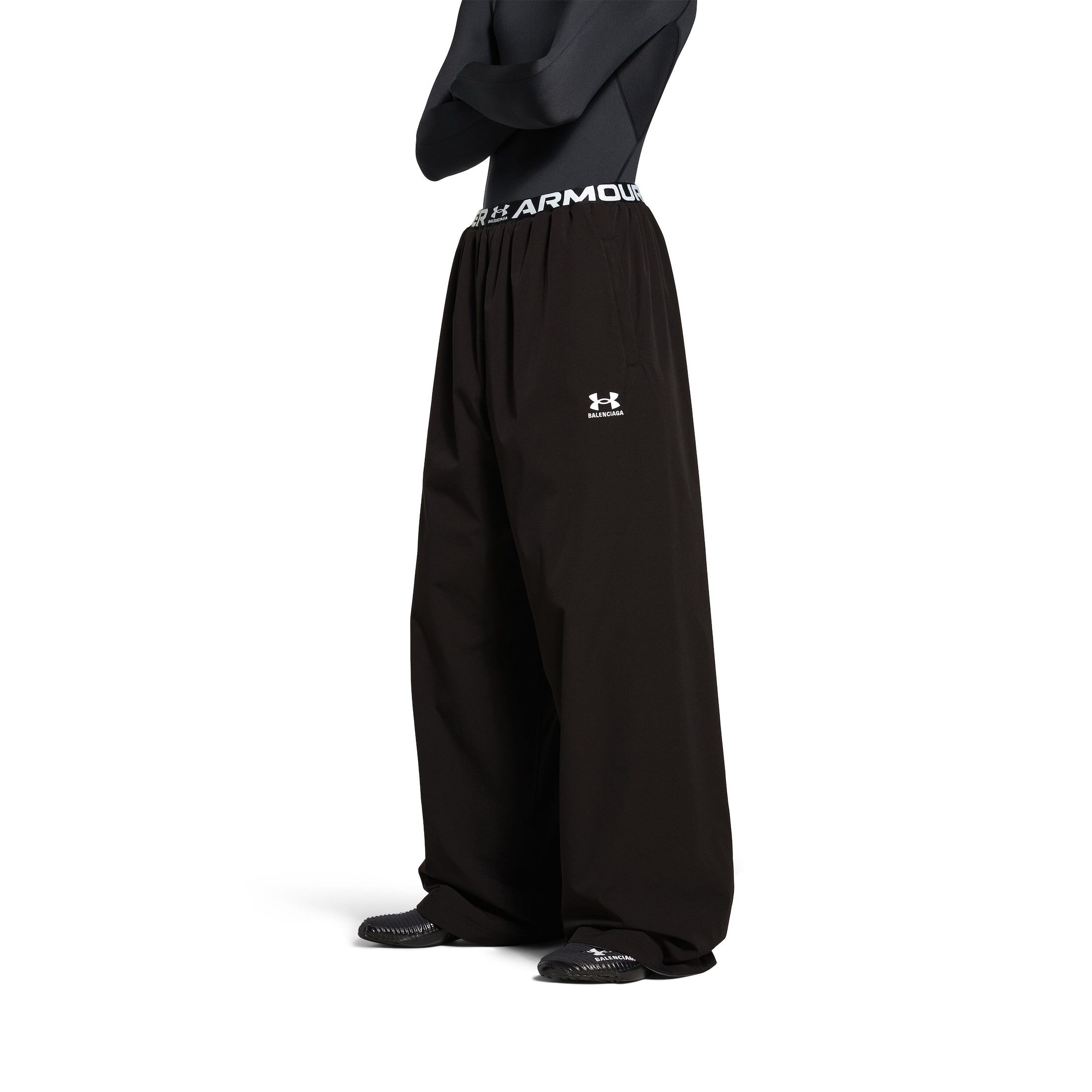Balenciaga MEN'S UNDER ARMOUR® REVERSIBLE LAYERED TRACKSUIT PANTS IN BLACK Size US 28 / EU 44 - 3 Thumbnail