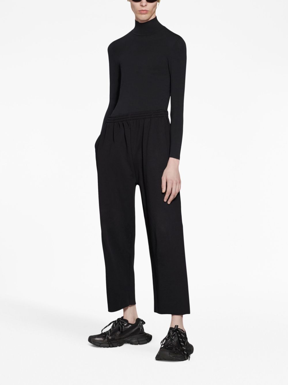Balenciaga Mirror logo-print cropped sweatpants Size US 31 - 3 Thumbnail