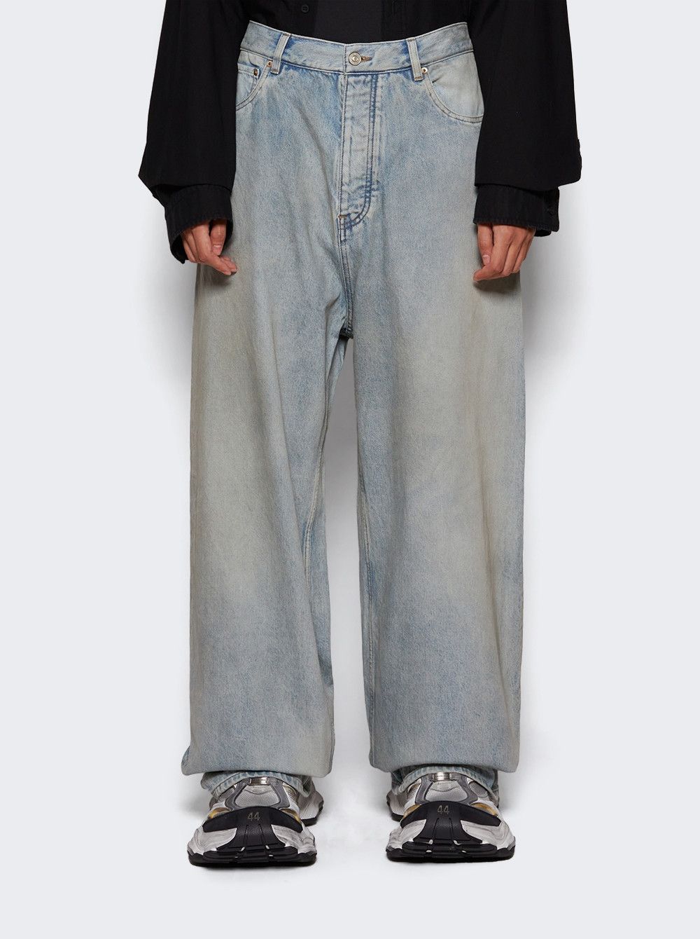 Balenciaga STICKER BAGGY PANTS DIRTY BLUE Size US 30 / EU 46 - 3 Thumbnail