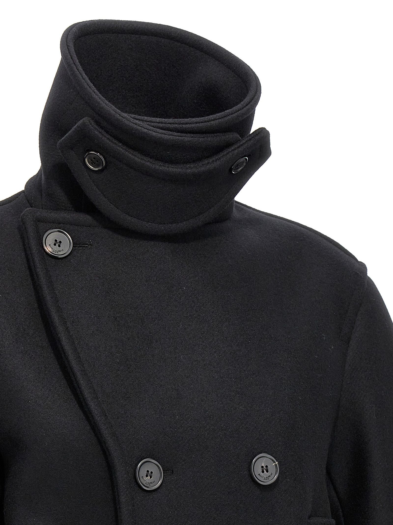 Saint Laurent Paris Oversized Caban Coat Size M / US 6-8 / IT 42-44 - 4 Thumbnail